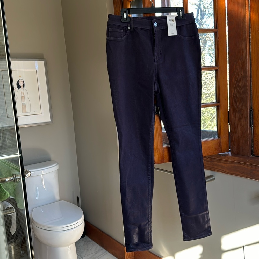 Chico’s coated jeggings